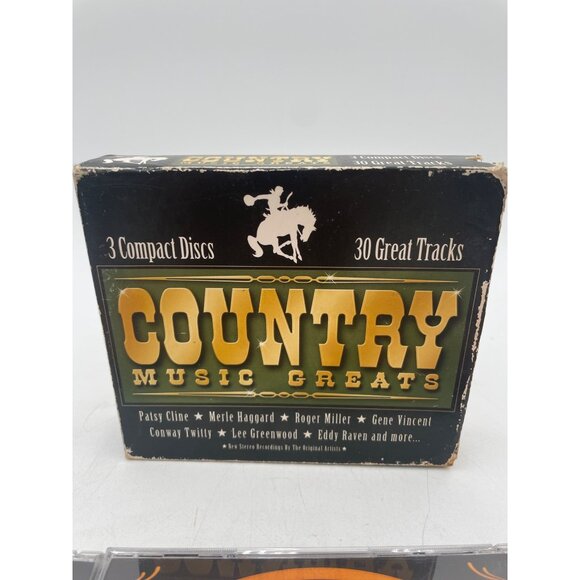 Country Music Greats 3 CD Set  Country Nights Town & Range Classics - Picture 2 of 3